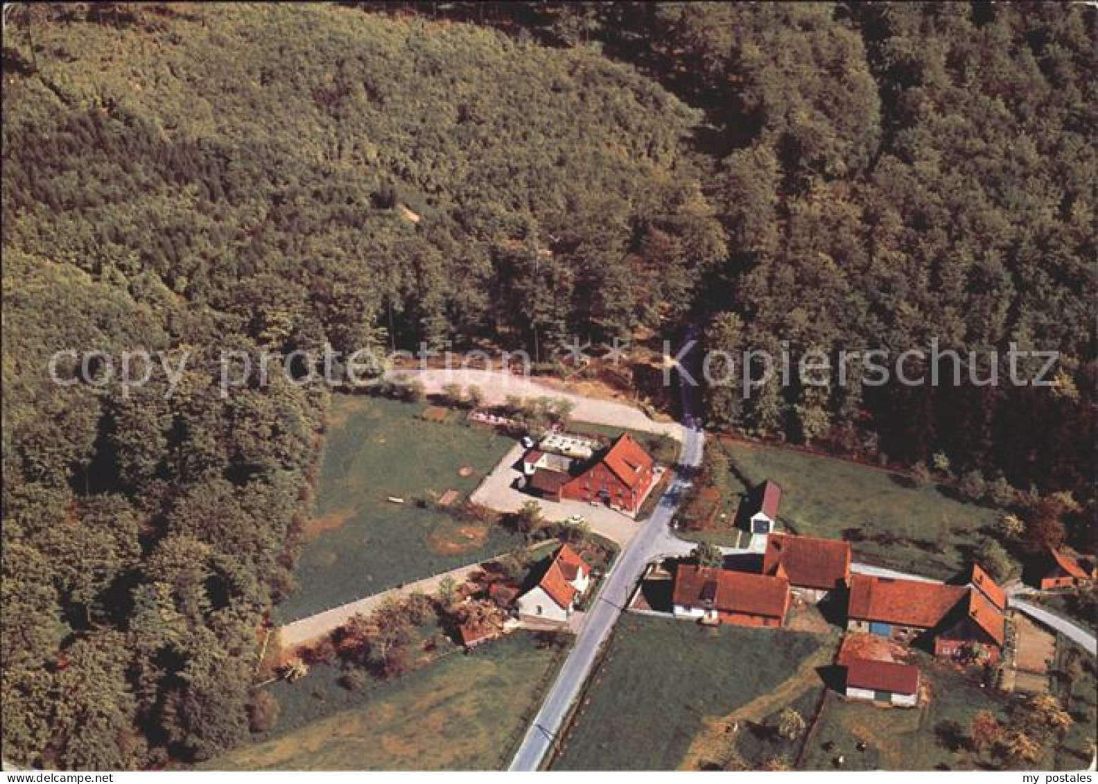 72270318 Friedrichswald Rinteln Fliegeraufnahme Waldgasthaus Pension Dornroesche - Rinteln