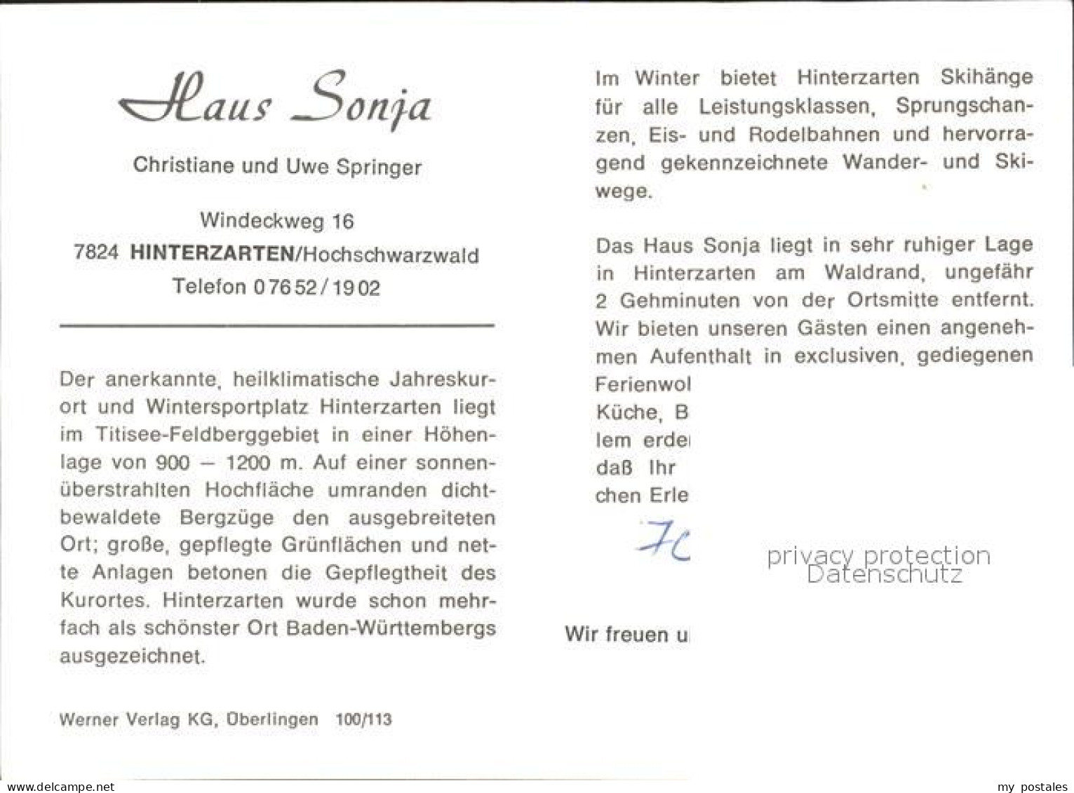 72269533 Hinterzarten Ferienhaus Sonja Schwarzwald Hinterzarten - Hinterzarten