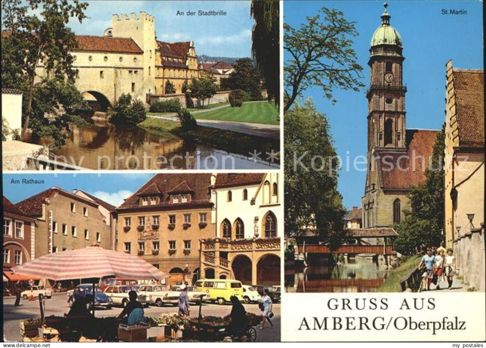 72269526 Amberg Oberpfalz Stadtbrille Wassertorbau St Martin Kirche Marktplatz R - Amberg