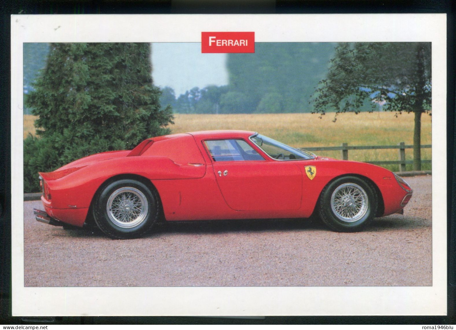 FERRARI TESTAROSSA  CARTOLINA - Collezioni E Lotti