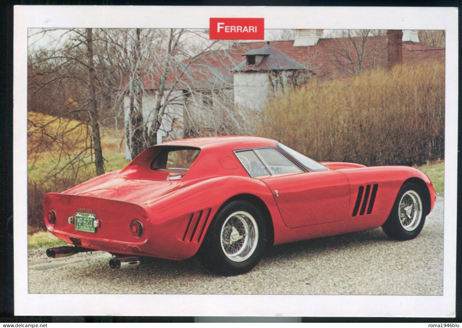 FERRARI TESTAROSSA  CARTOLINA - Collezioni E Lotti