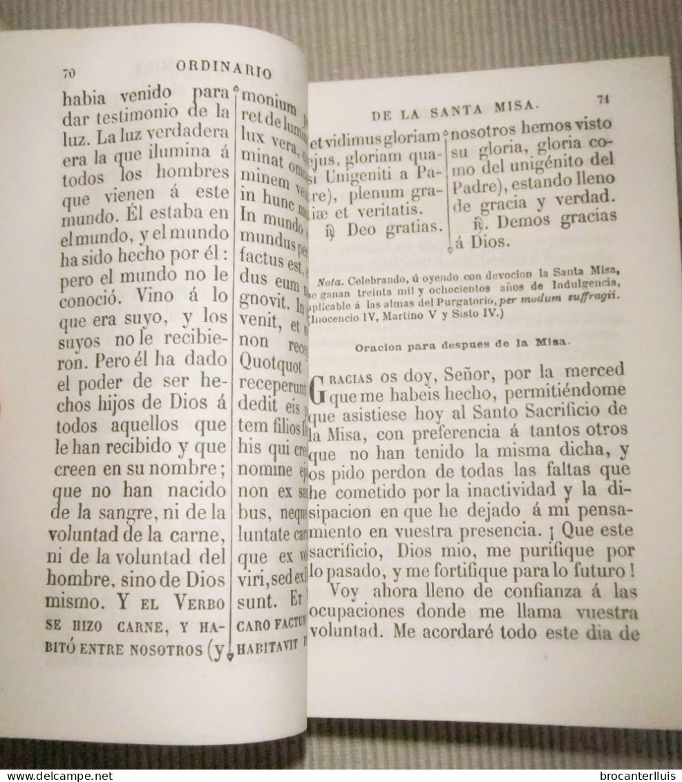 DEVOCIONARIO NUEVO EUCOLÓGICO ROMANO LAPLACE,SANCHEZ Y Cia EDITORES 1876