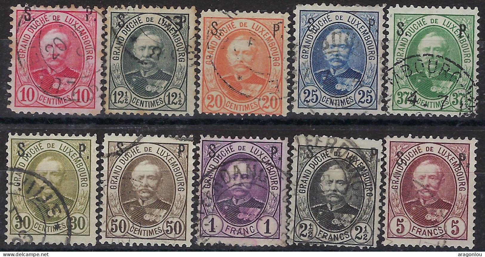 Luxembourg - Luxemburg - Timbre   1891   Adolphe   °    Série  S.P.   VC. 225,- - 1891 Adolphe Voorzijde