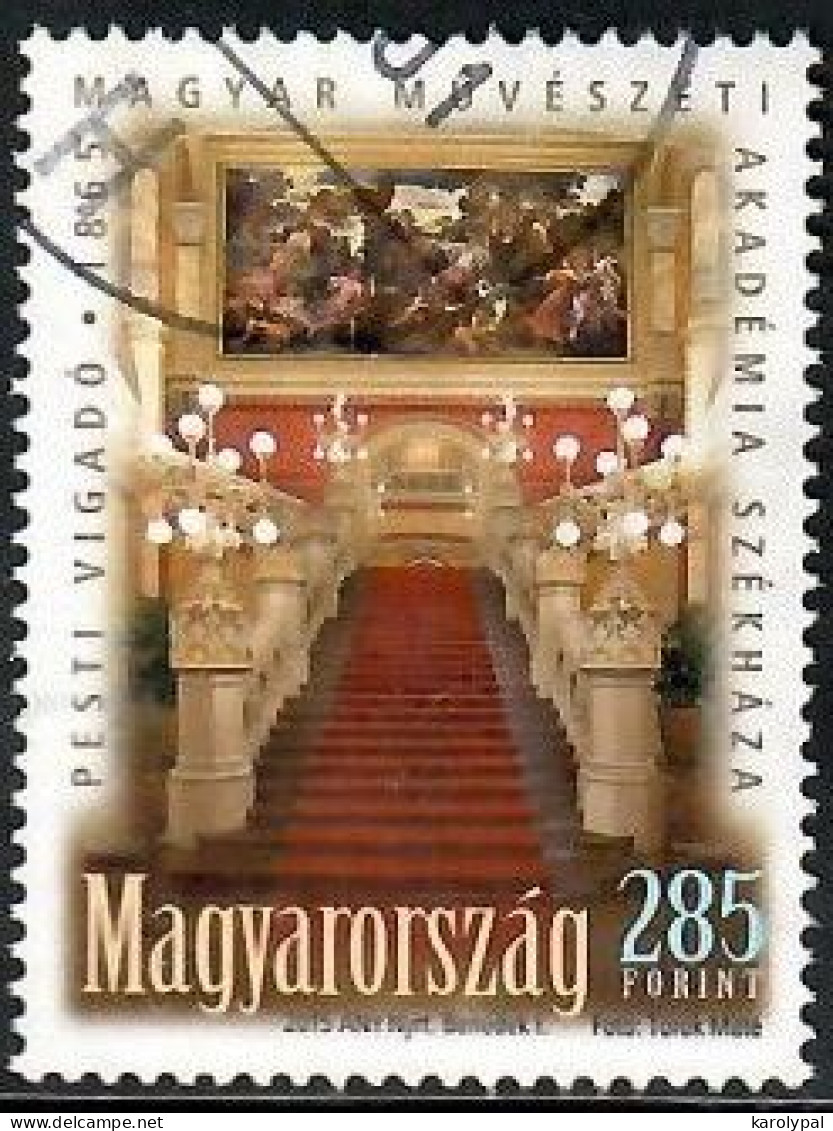 Hungary, 2015, Used,  150th Anniversary Of The Vigadó Of Pest Concert Hall Mi. Nr.5784 - Gebruikt
