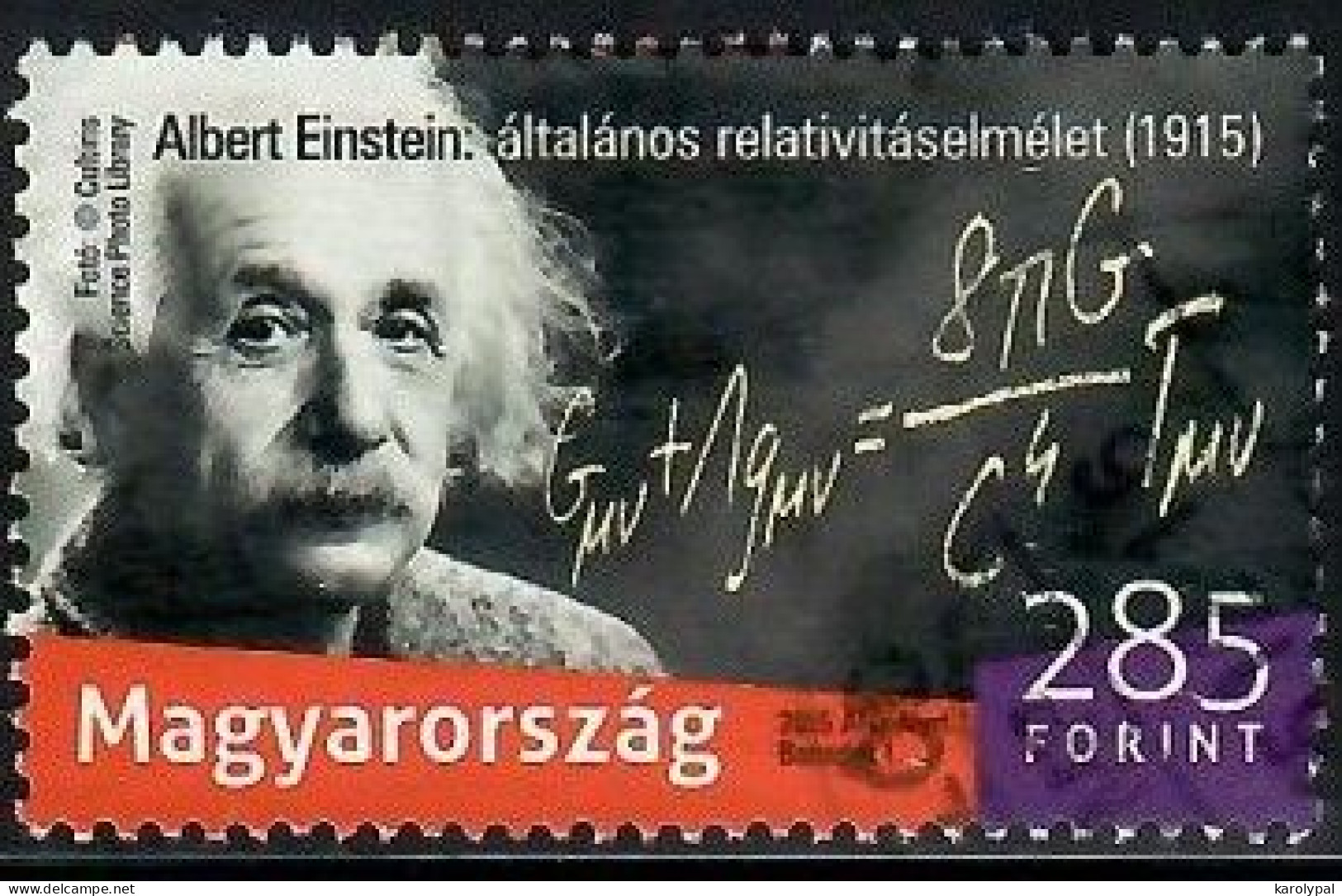 Hungary, 2015, Used,  100th Anniversary Of Albert Einstein's Theory Of Relativity Mi. Nr.5788 - Usado