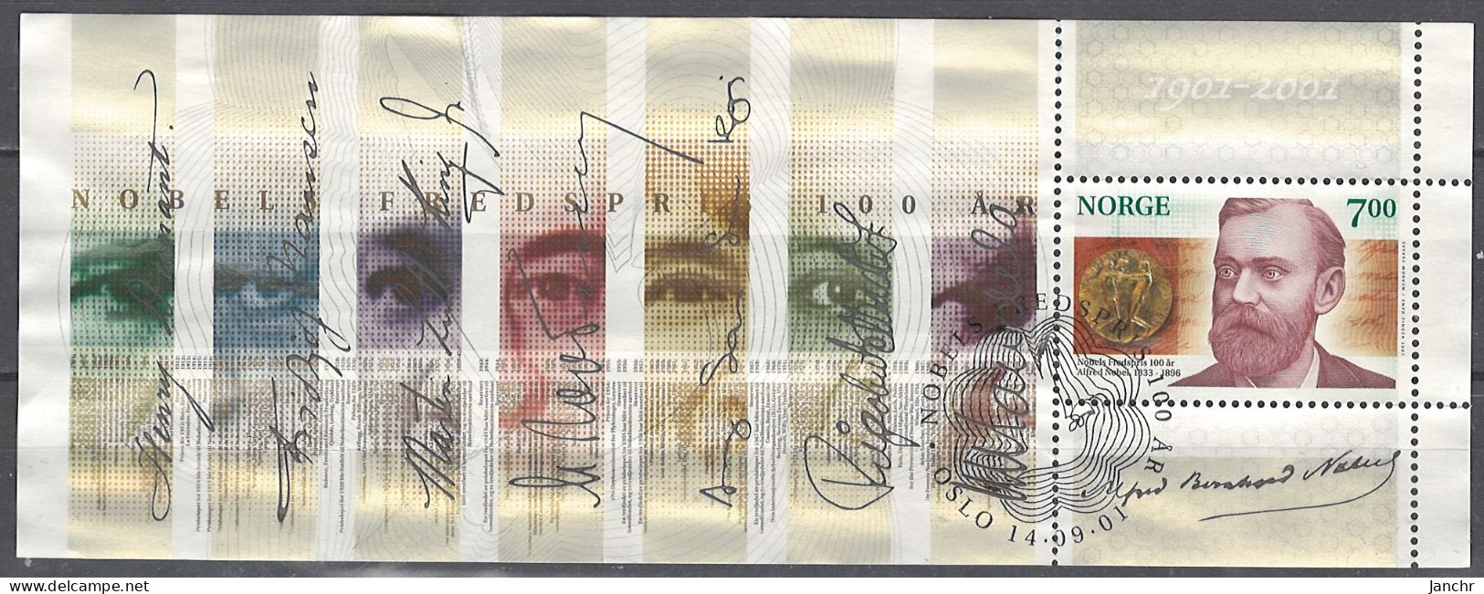 Norwegen Norway 2001. Mi. Block 22, Used O - Hojas Bloque