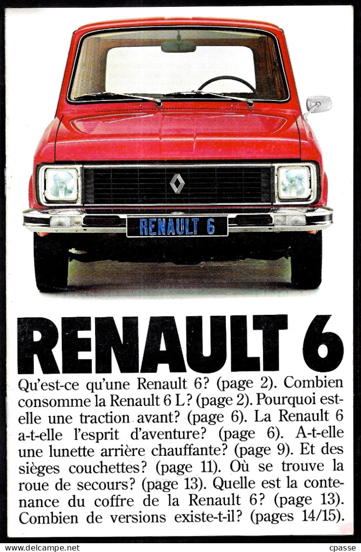 Publicité Automobile RENAULT 6 - Pubblicitari