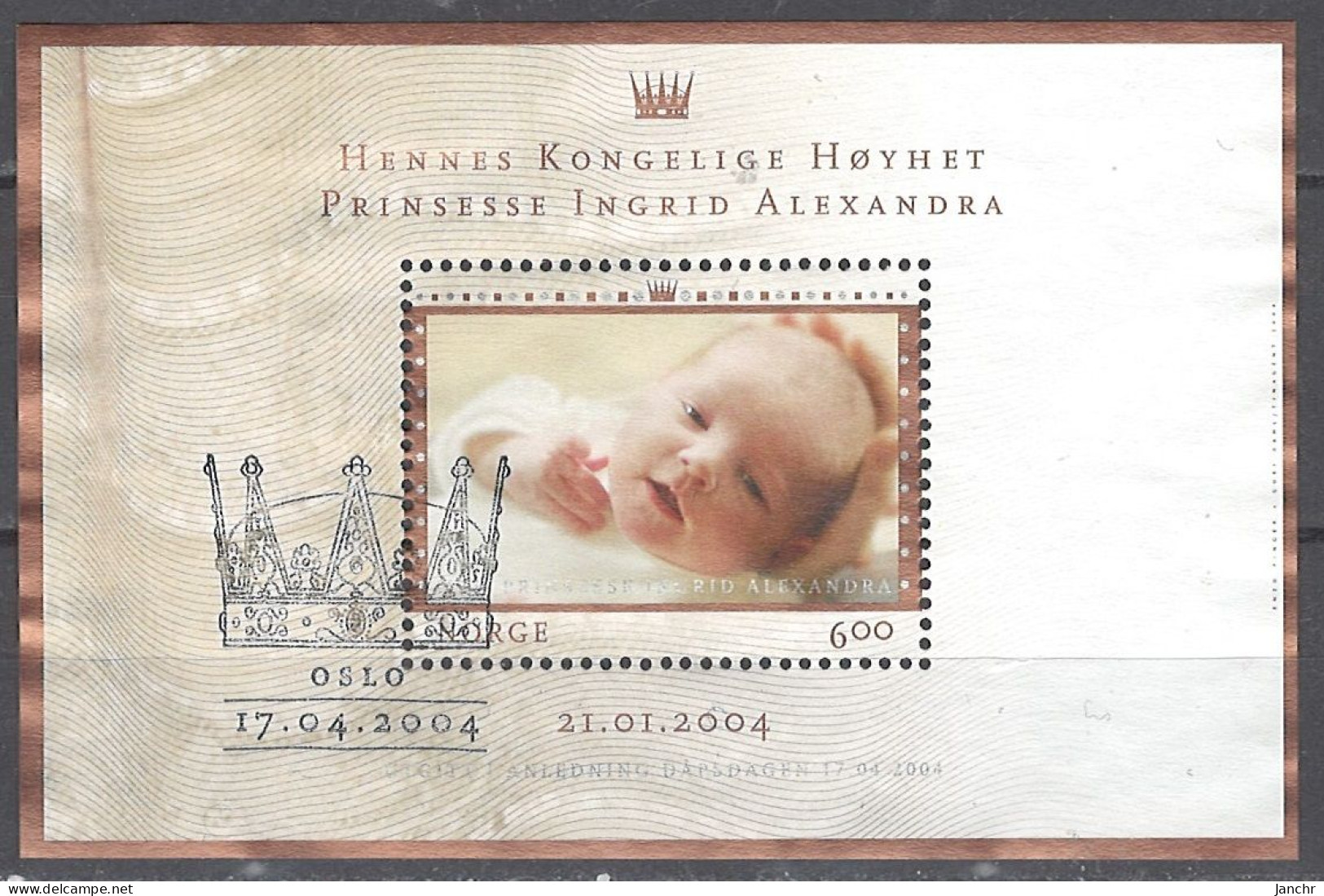 Norwegen Norway 2004. Mi. Block 27, Used O - Blocks & Sheetlets