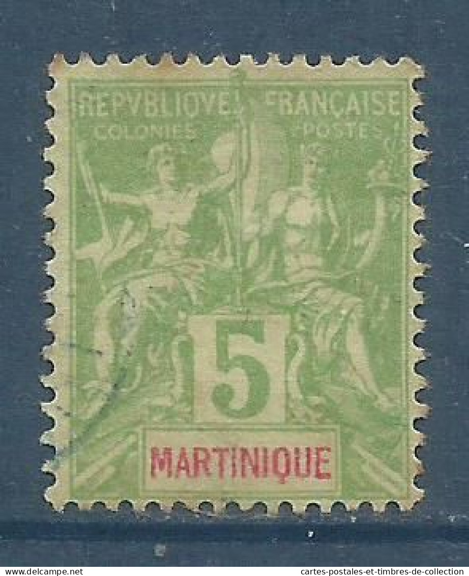 MARTINIQUE , Timbre Du Type De 1899-1906 , 5 Cts , N° Y&T 44 , ( O ) , µ - Usati