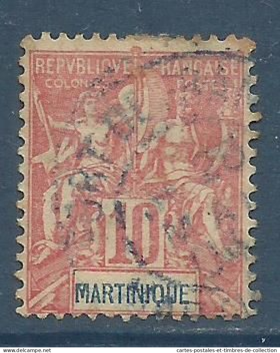 MARTINIQUE , Timbre Du Type De 1899-1906 , 10 Cts , N° Y&T 45 , ( O ) , µ - Gebraucht