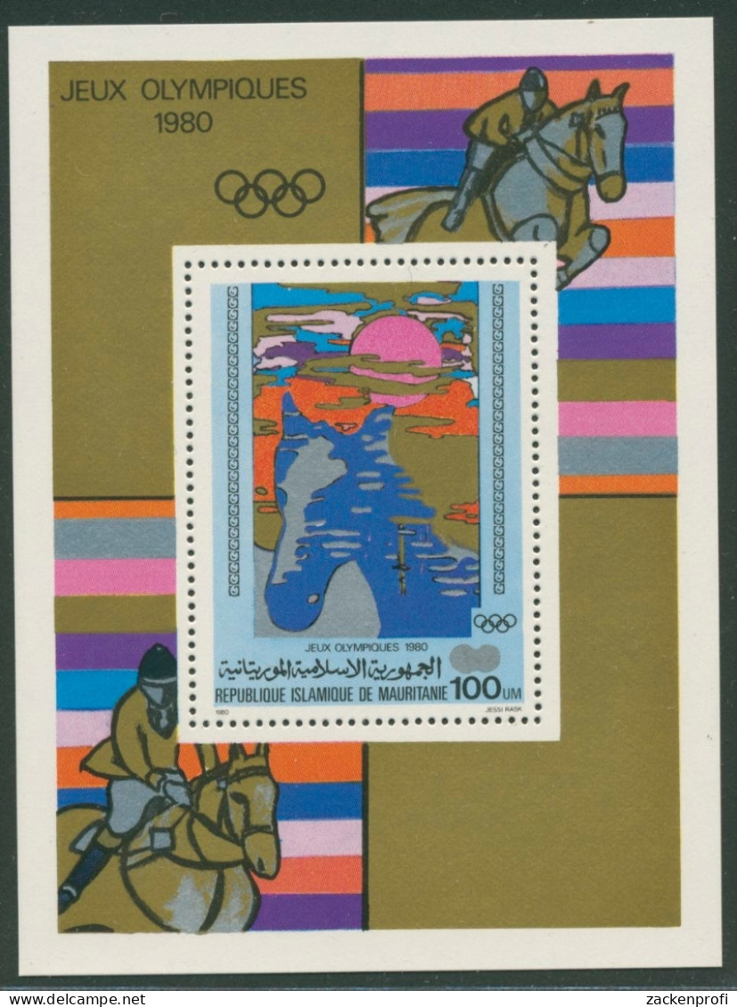 Mauretanien 1980 Olympische Sommerspiele Moskau Block 27 Postfrisch (C27525) - Mauritania (1960-...)