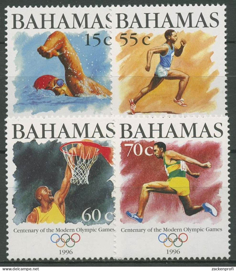 Bahamas 1996 Olympia OLYMPHILEX Atlanta 909/12 Postfrisch - Bahamas (1973-...)
