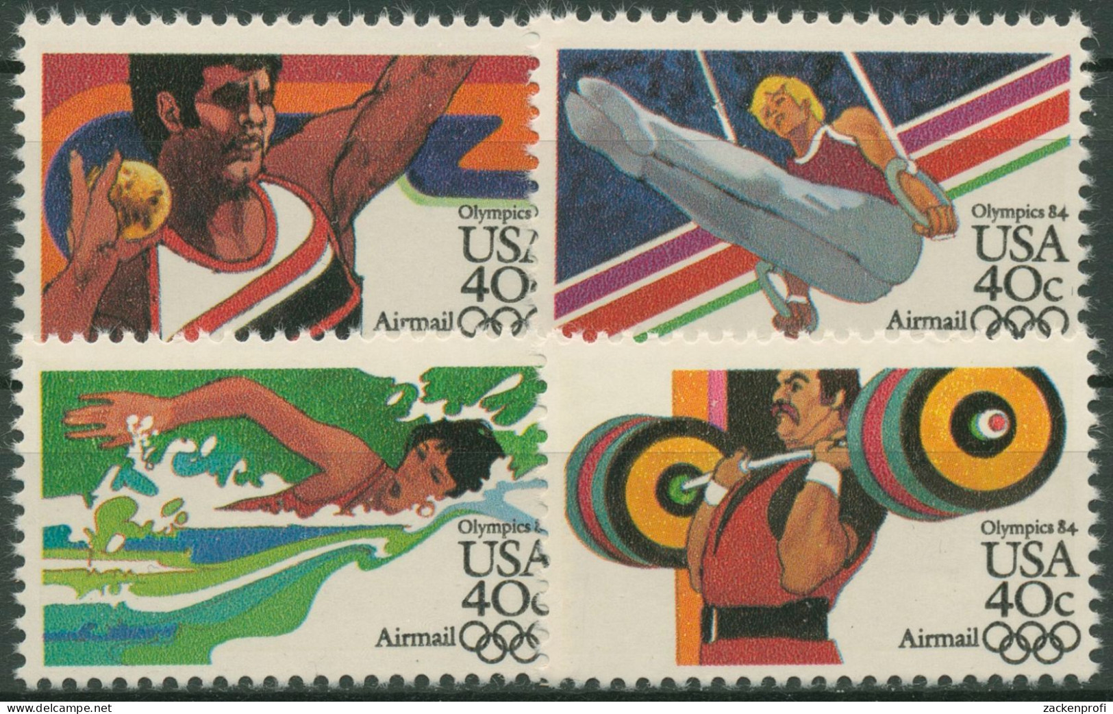 USA 1983 Olympische Sommerspiele'84 Los Angeles 1622/25 Postfrisch - Neufs