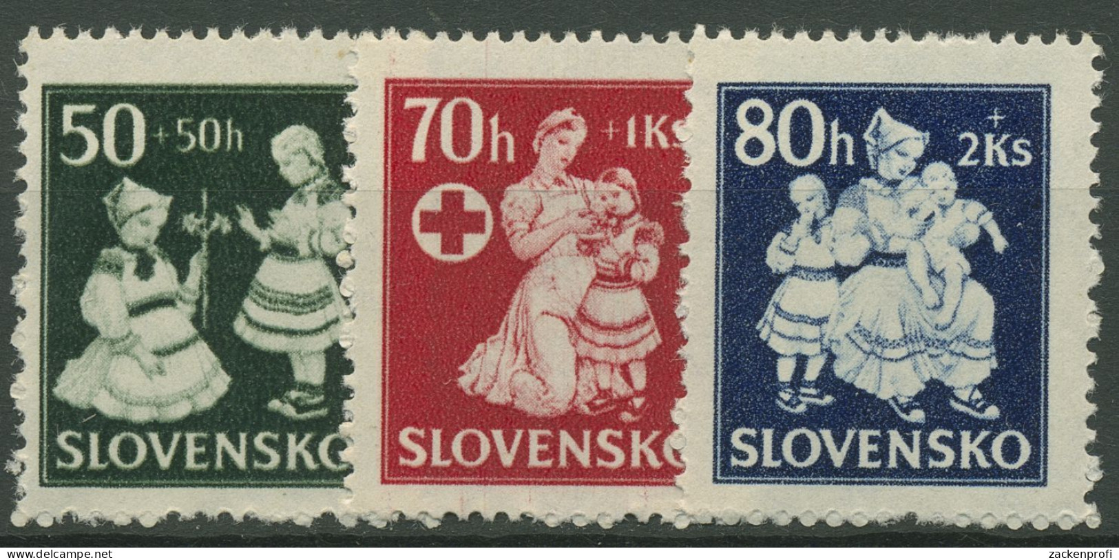 Slowakei 1943 Kinderhilfe 112/14 Postfrisch - Unused Stamps