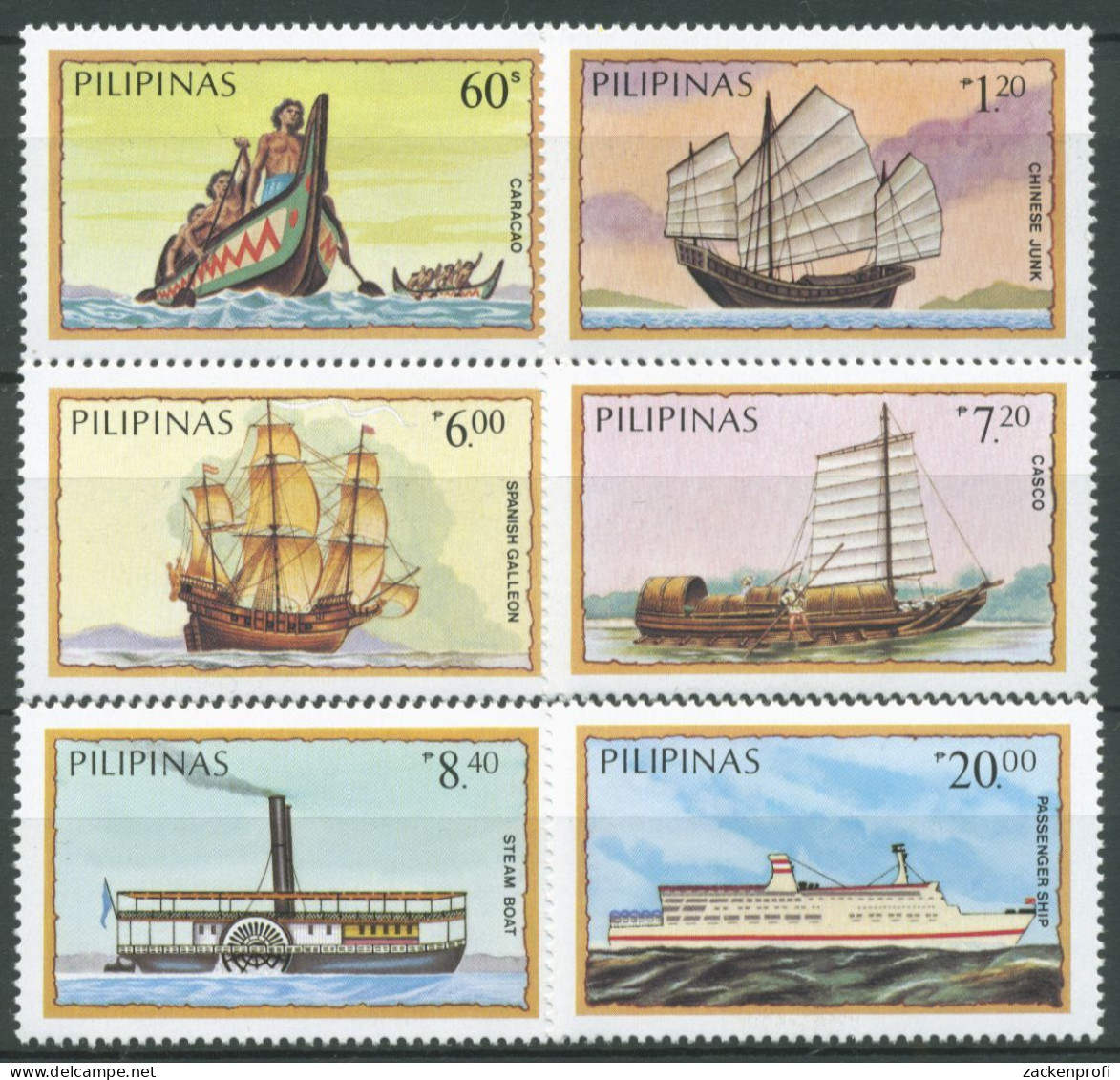 Philippinen 1984 Schiffe 1629/34 Postfrisch - Philippines