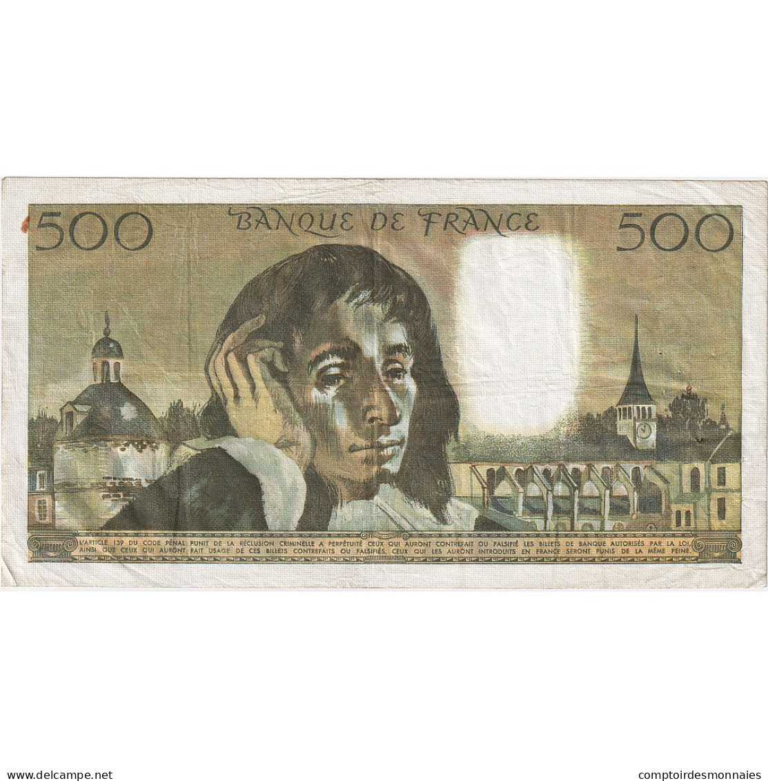France, 500 Francs, Pascal, 1972, V.29, TTB, Fayette:71.8, KM:156b - 500 F 1968-1993 ''Pascal''