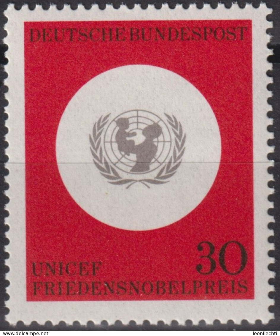 1966 Deutschland > BRD, ** Mi:DE 527, Sn:DE 967, Yt:DE 384, UNICEF - Emblem - UNICEF