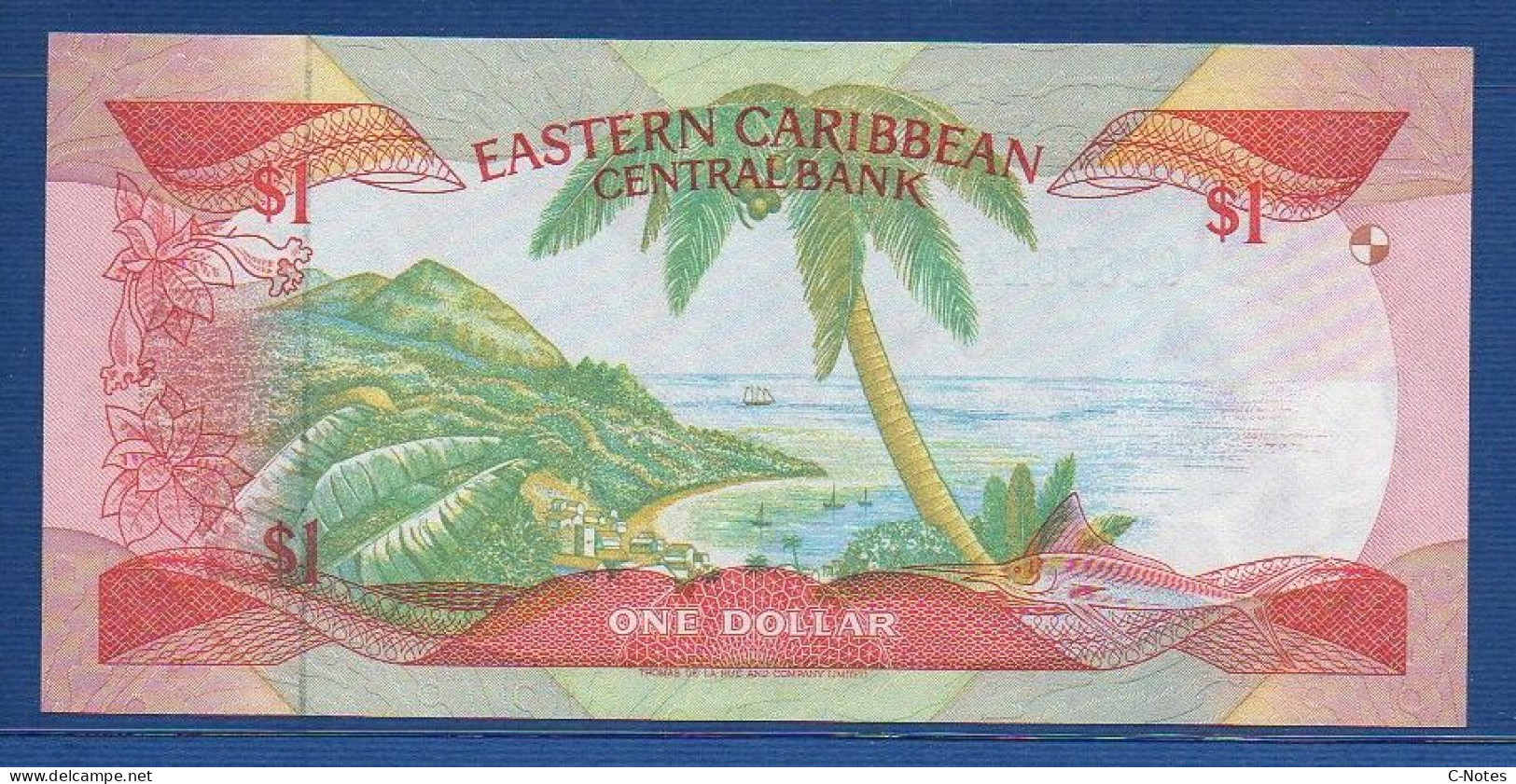 EAST CARIBBEAN STATES - Grenada - P.17g – 1 Dollar ND (1985 - 1988) UNC, S/n C563014G - Caraïbes Orientales