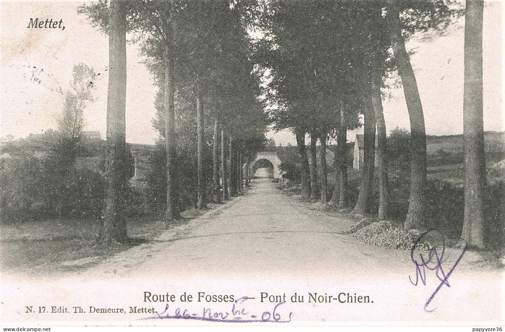 METTET (Belgique) - Route De Fosses - Pont Du Noir-Chien - Mettet