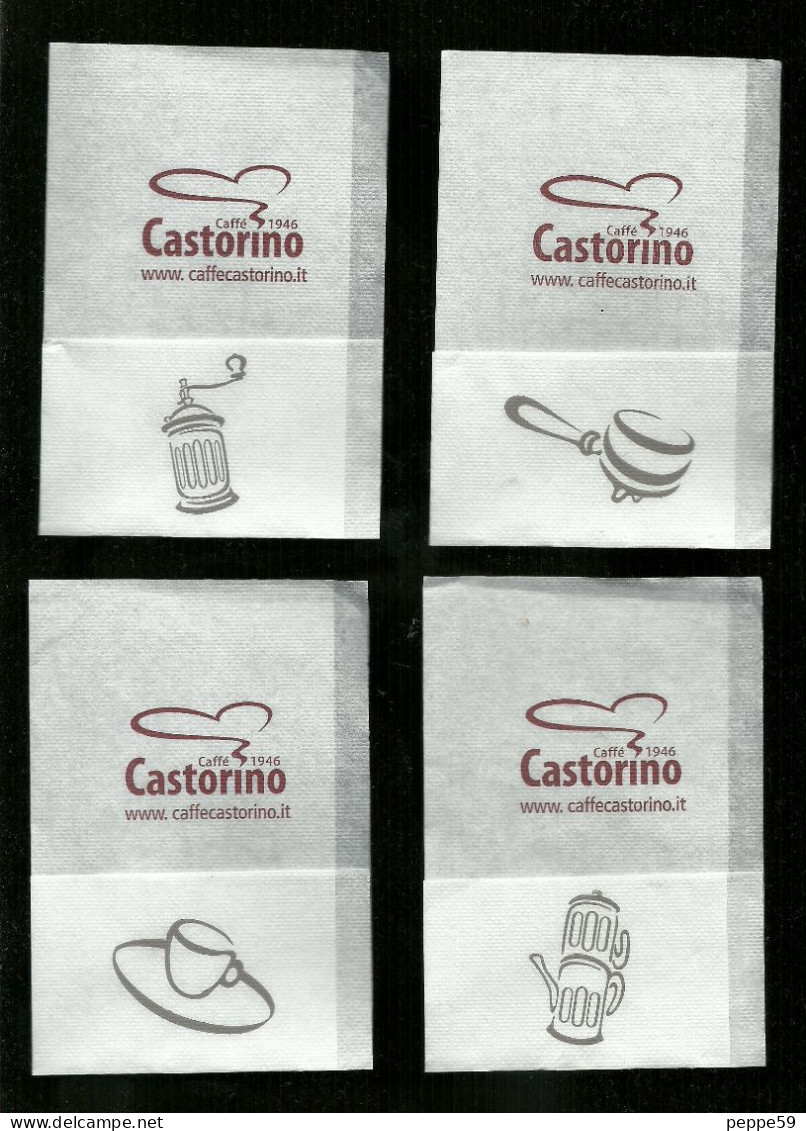 Tovagliolini Da Caffè - Lotto 4 Pezzi Caffè Castorino - Werbeservietten