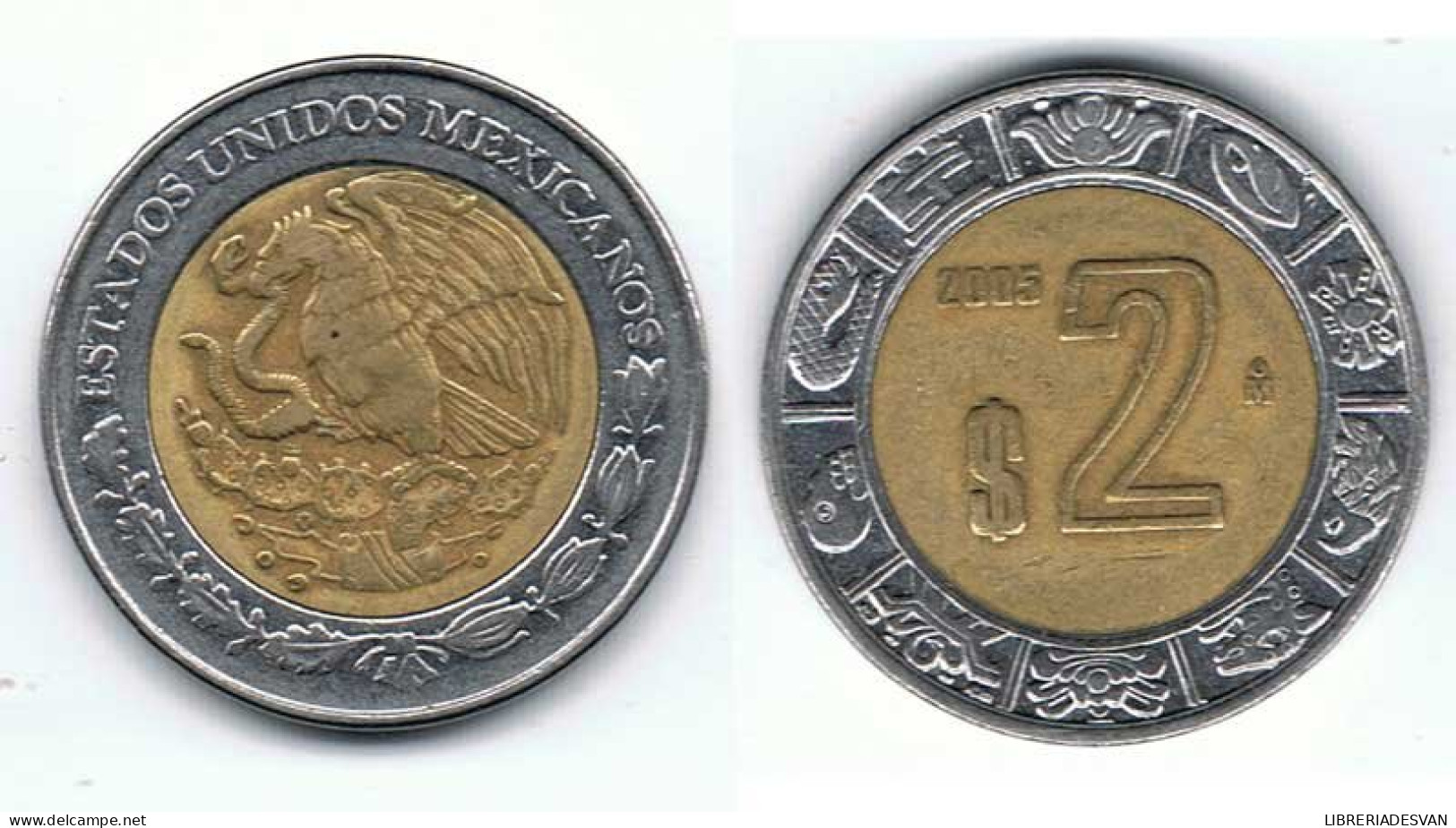 Moneda De México 2 Pesos 2005 - Zonder Classificatie