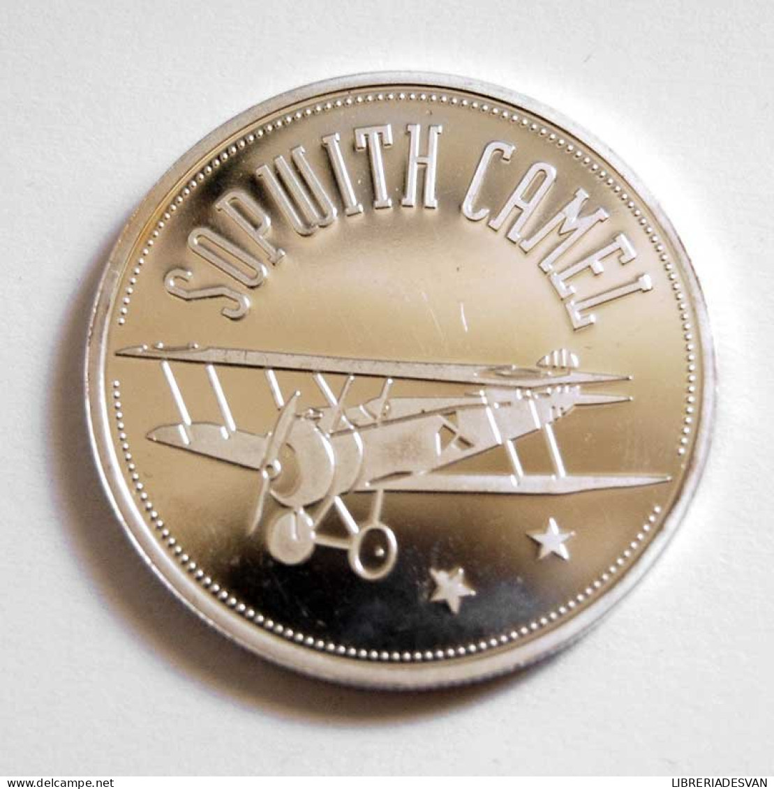 Medalla De Plata Conmemorativa Pionieren In The Lucht. Sopwith Camel - Zonder Classificatie