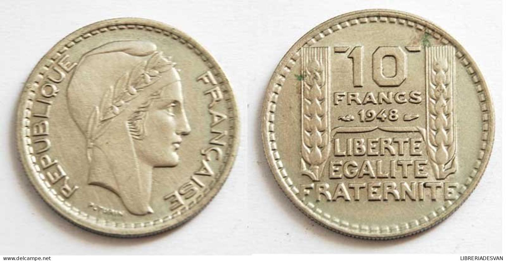 Moneda Francia 10 Francos 1948 - Zonder Classificatie