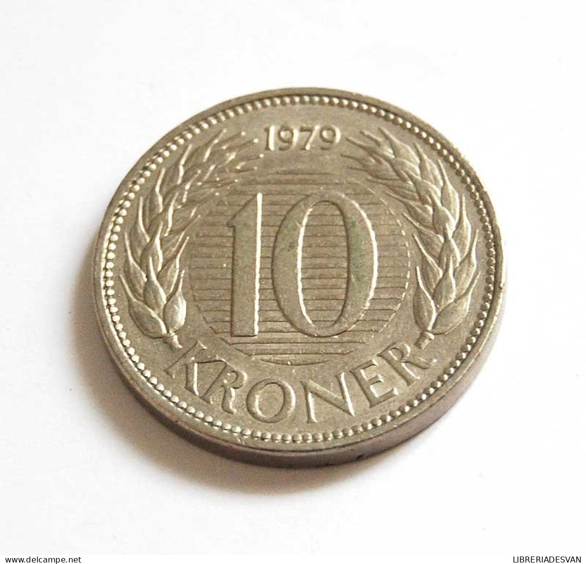 Moneda Dinamarca 10 Kroner 1979 - Unclassified