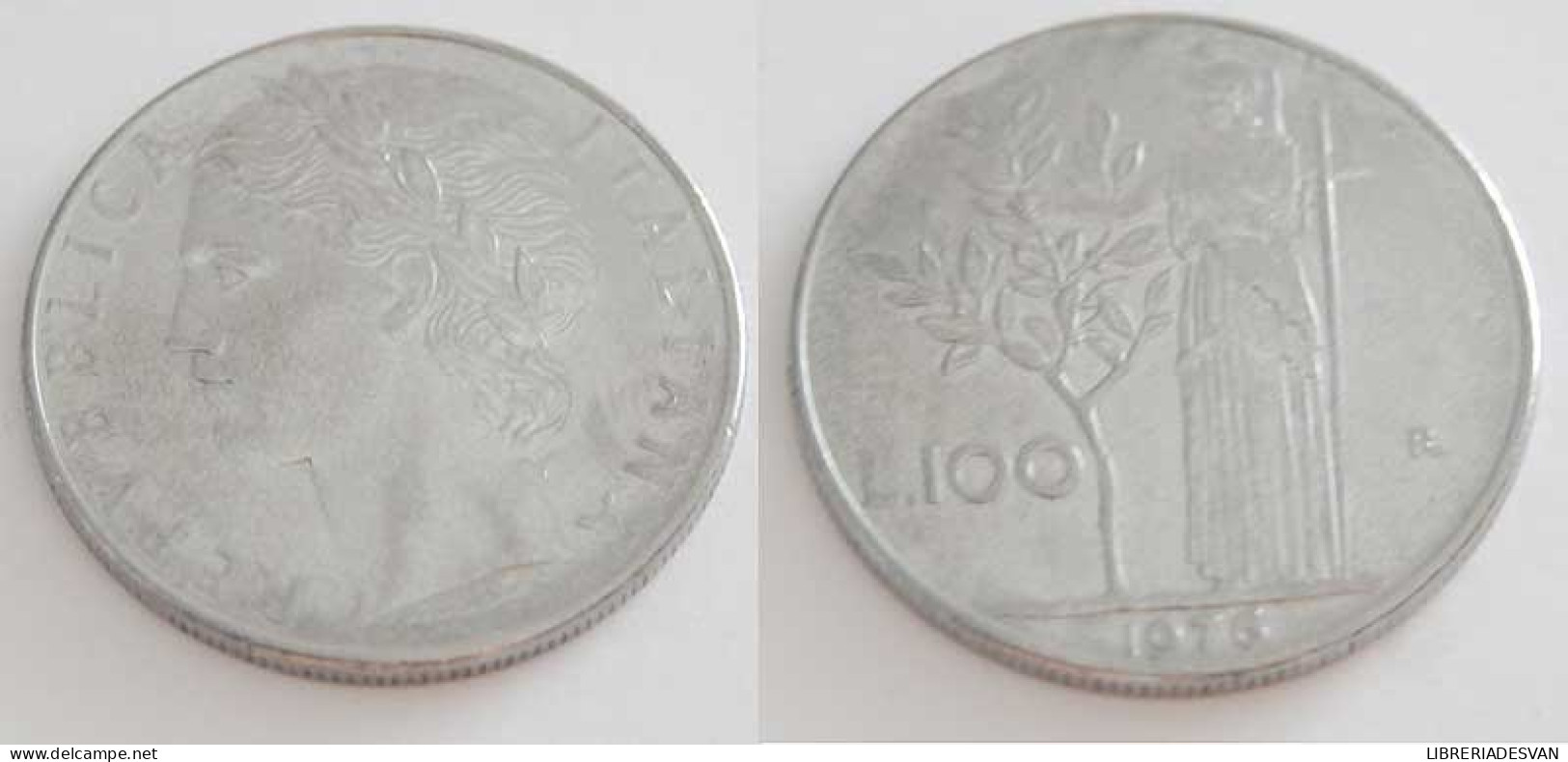 Moneda Italia 100 Liras 1976 - Ohne Zuordnung