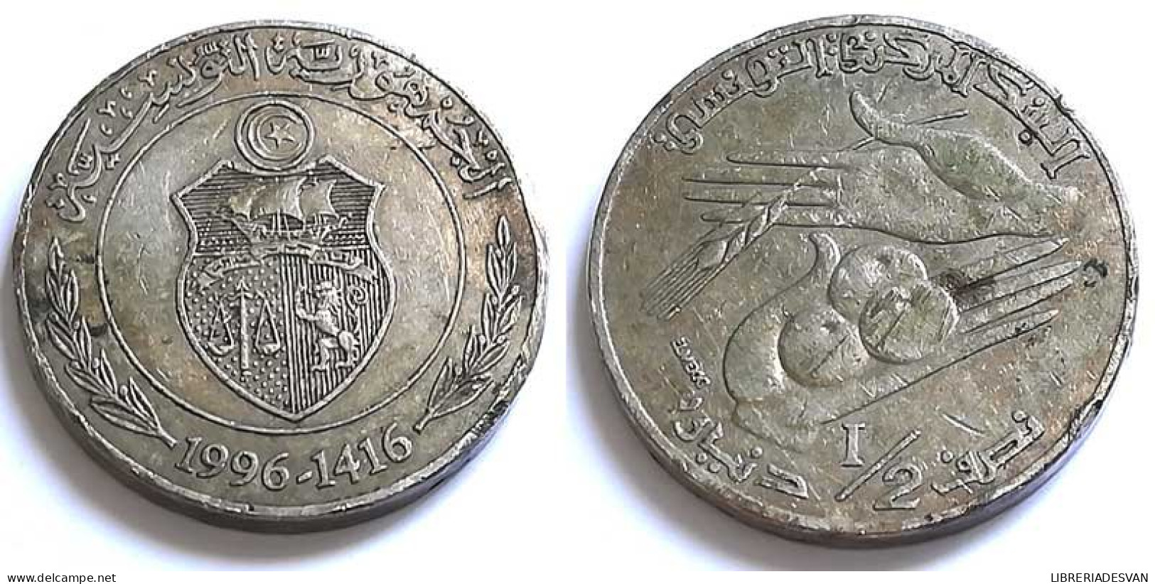 Moneda Túnez 1 Dinar 1996 - Zonder Classificatie