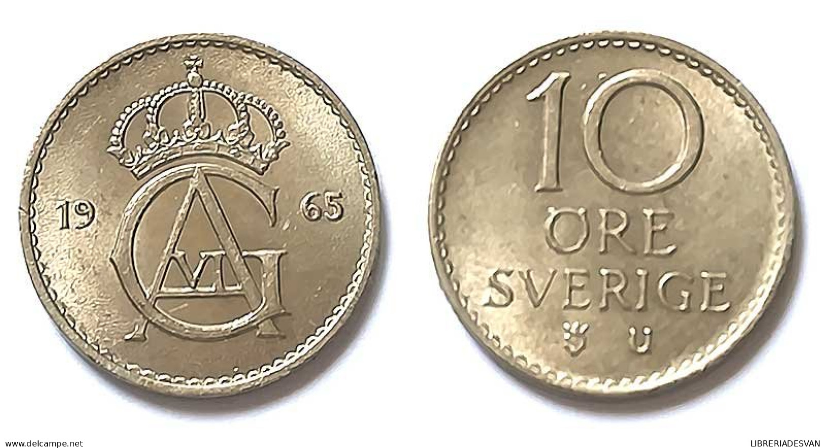Moneda Suecia 10 Ore 1965 - Zonder Classificatie