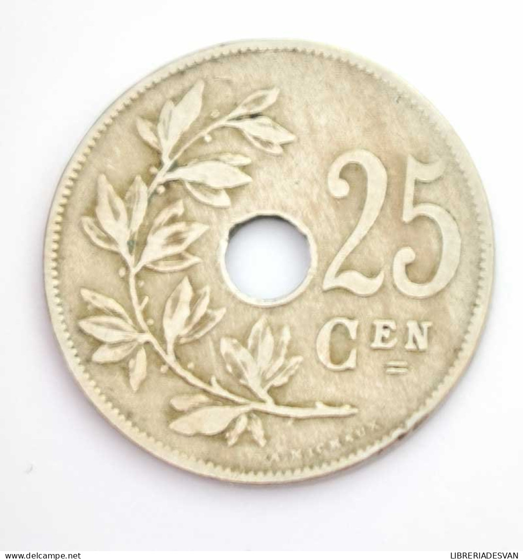 Moneda Bélgica 25 Cent 1913 - Zonder Classificatie