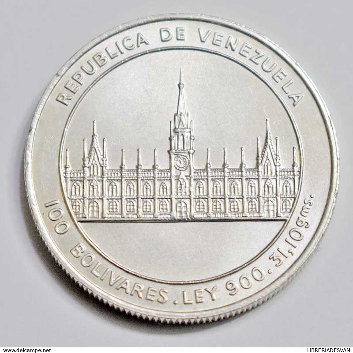 Moneda Venezuela 100 Bolívares 1986 Plata. Bicentenario Vargas - Zonder Classificatie