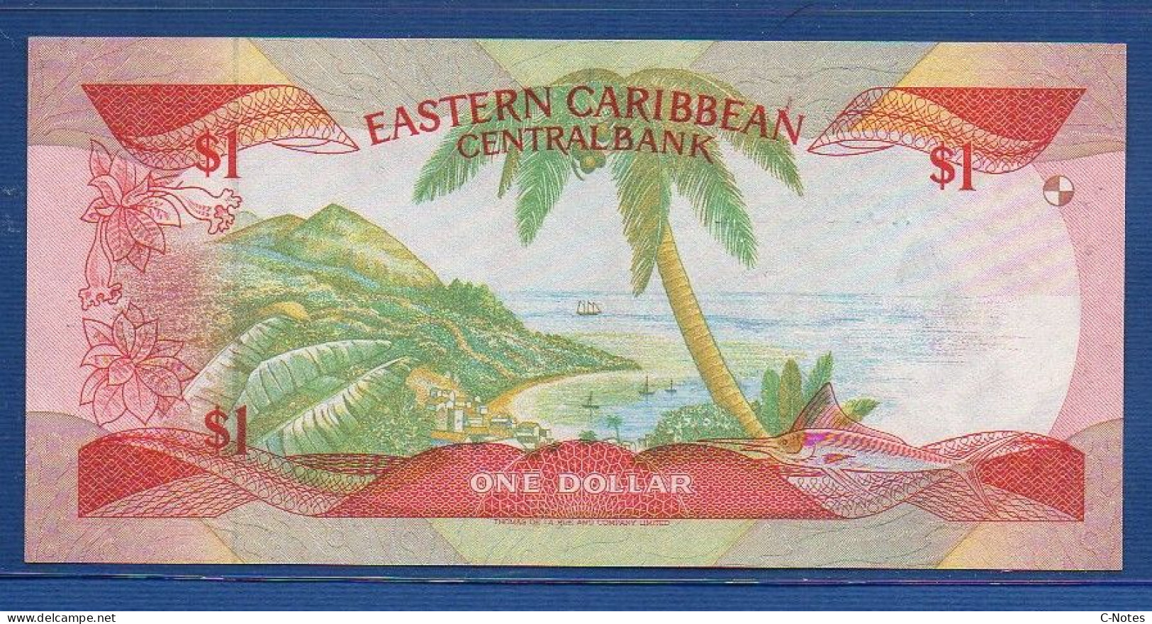 EAST CARIBBEAN STATES - St. Kitts - P.17k – 1 Dollar ND (1985 - 1988) UNC, S/n A578335K - Oostelijke Caraïben