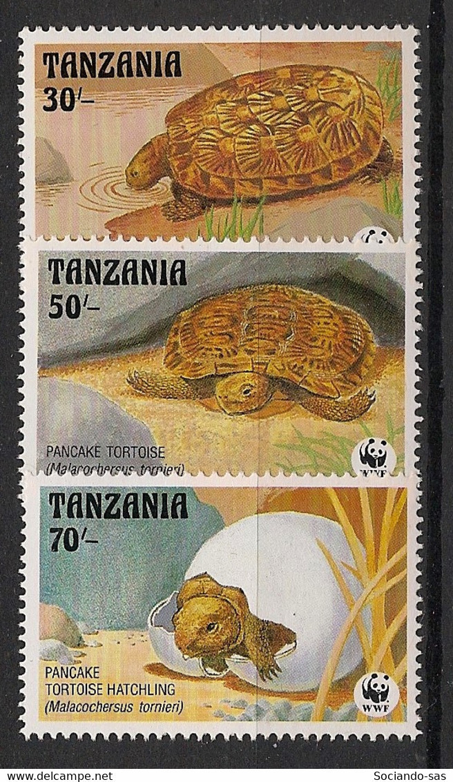 TANZANIA - 1993 - N°YT. 1193 à 1195 - Tortues / WWF - Neuf Luxe ** / MNH / Postfrisch - Tanzania (1964-...)