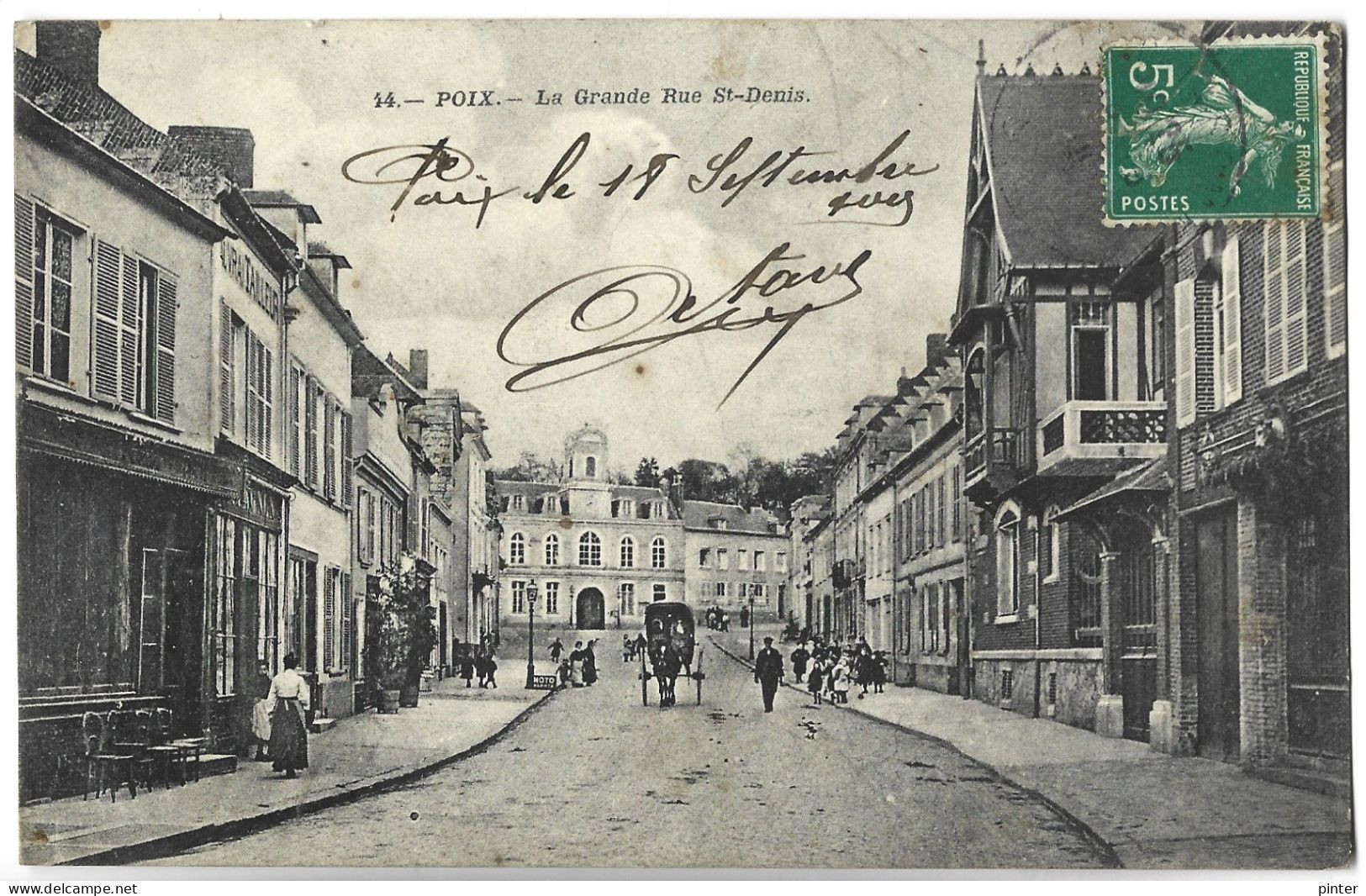 POIX - La Grande Rue Saint Denis - Poix-de-Picardie