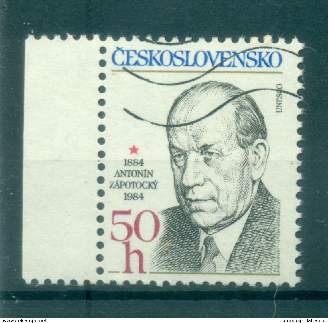 Tchécoslovaquie 1984 - Y & T N. 2613 - Antonin Zapotocky (Michel N. 2794) - Used Stamps