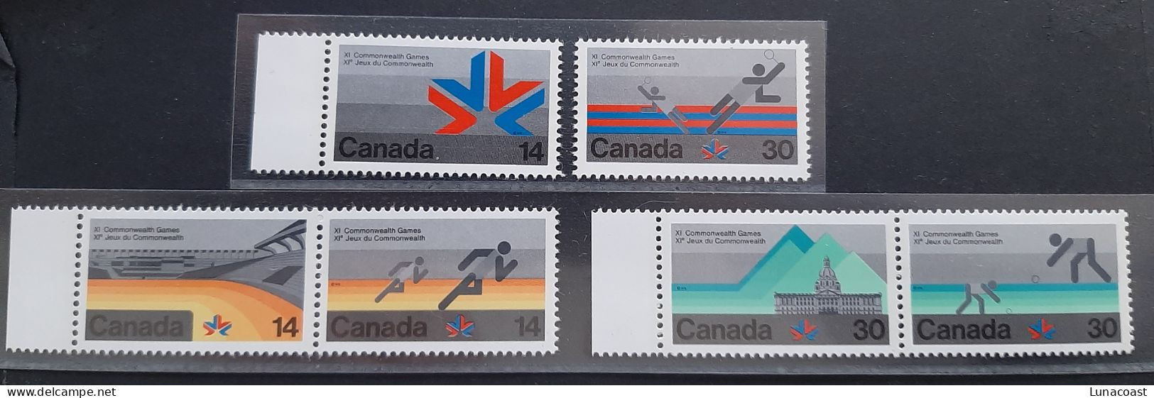 Canada 1978 MNH Sc #757** -762a**  Series Of 6, Commonwealth Games 1978 - Neufs