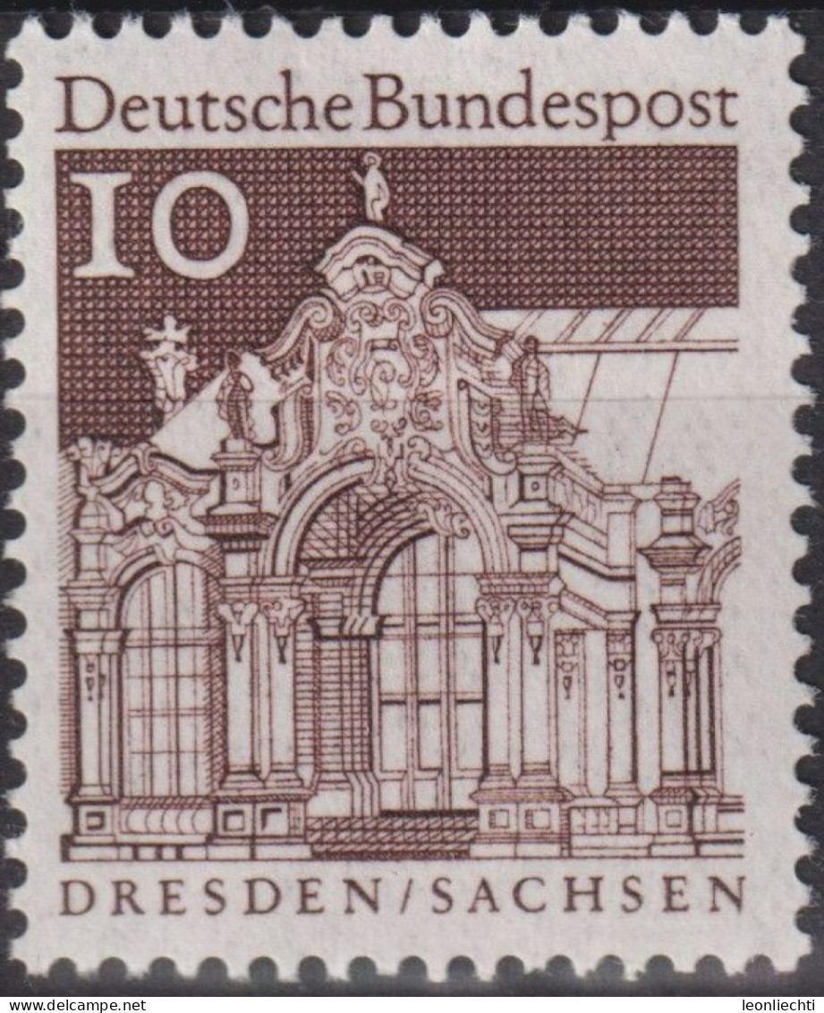 1967 Deutschland > BRD, ** Mi:DE 490, Sn:DE 937, Yt:DE 391, Dresden / Sachsen - Castelli