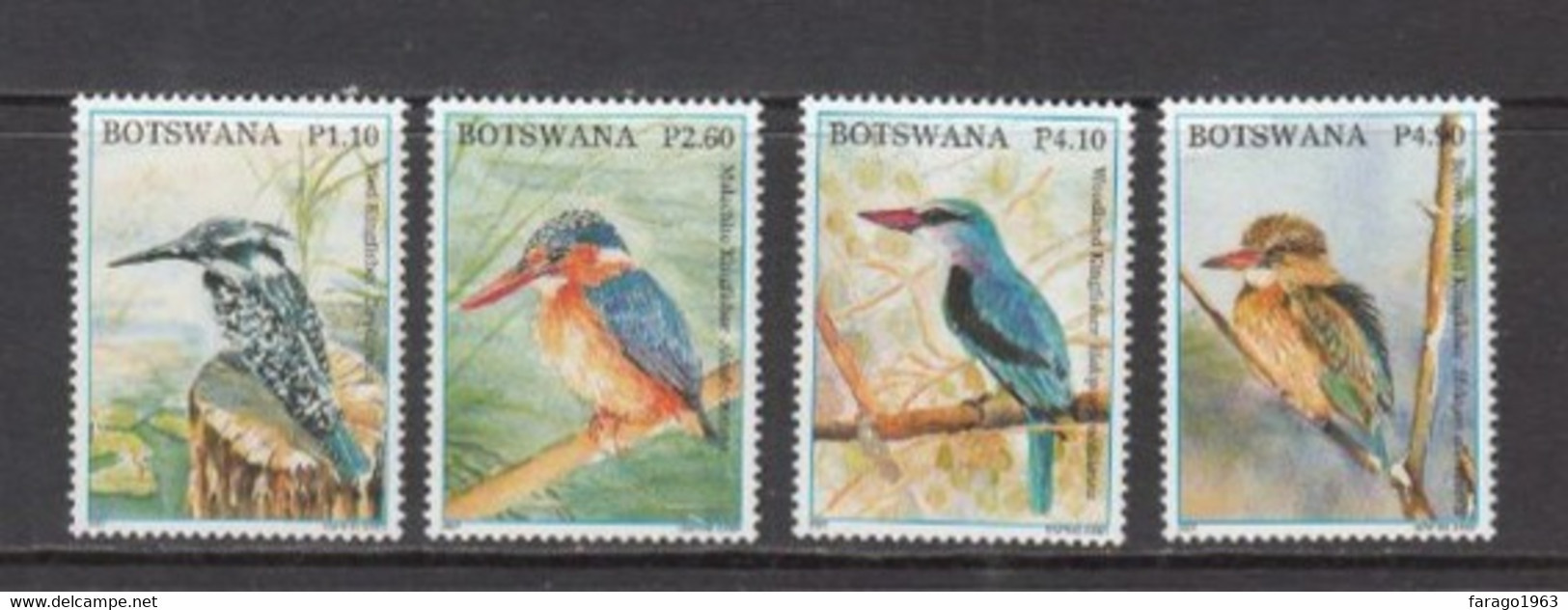 2007 Botswana Kingfishers Birds Complete Set Of 4 MNH - Botswana (1966-...)