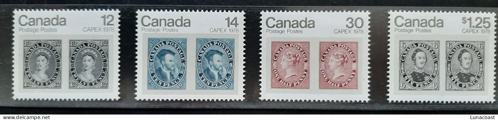 Canada 1978 MNH Sc #753** -756**  Series Of 4, Capex '78 - Neufs