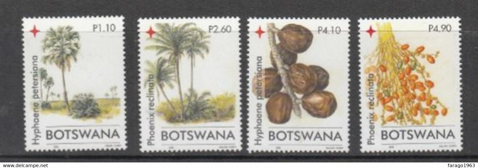 2006 Botswana Christmas Flora Trees Plants Complete Set Of 4 MNH - Botswana (1966-...)