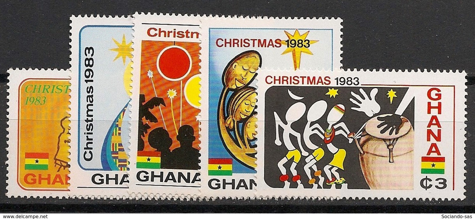 GHANA - 1983 - N°YT. 791 à 795 - Noel - Neuf Luxe ** / MNH / Postfrisch - Ghana (1957-...)