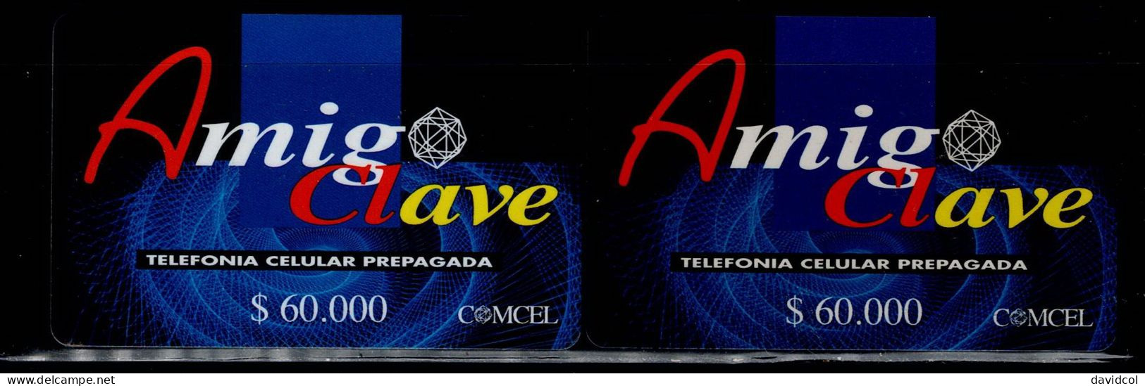 TT109-COLOMBIA PREPAID CARDS - 1998/1999- USED - AMIGO - $ 60.000- - Kolumbien