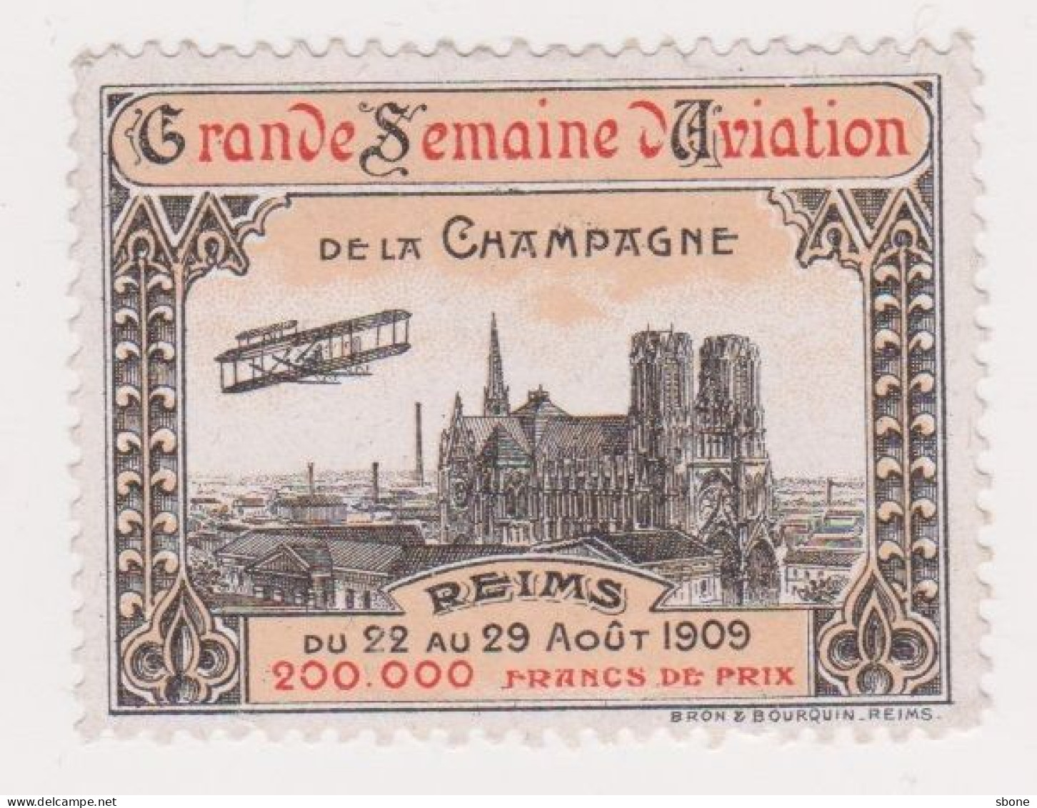 Vignette - Grande Semaine Aviation De La Champagne - Reims - 1909 - Luchtvaart