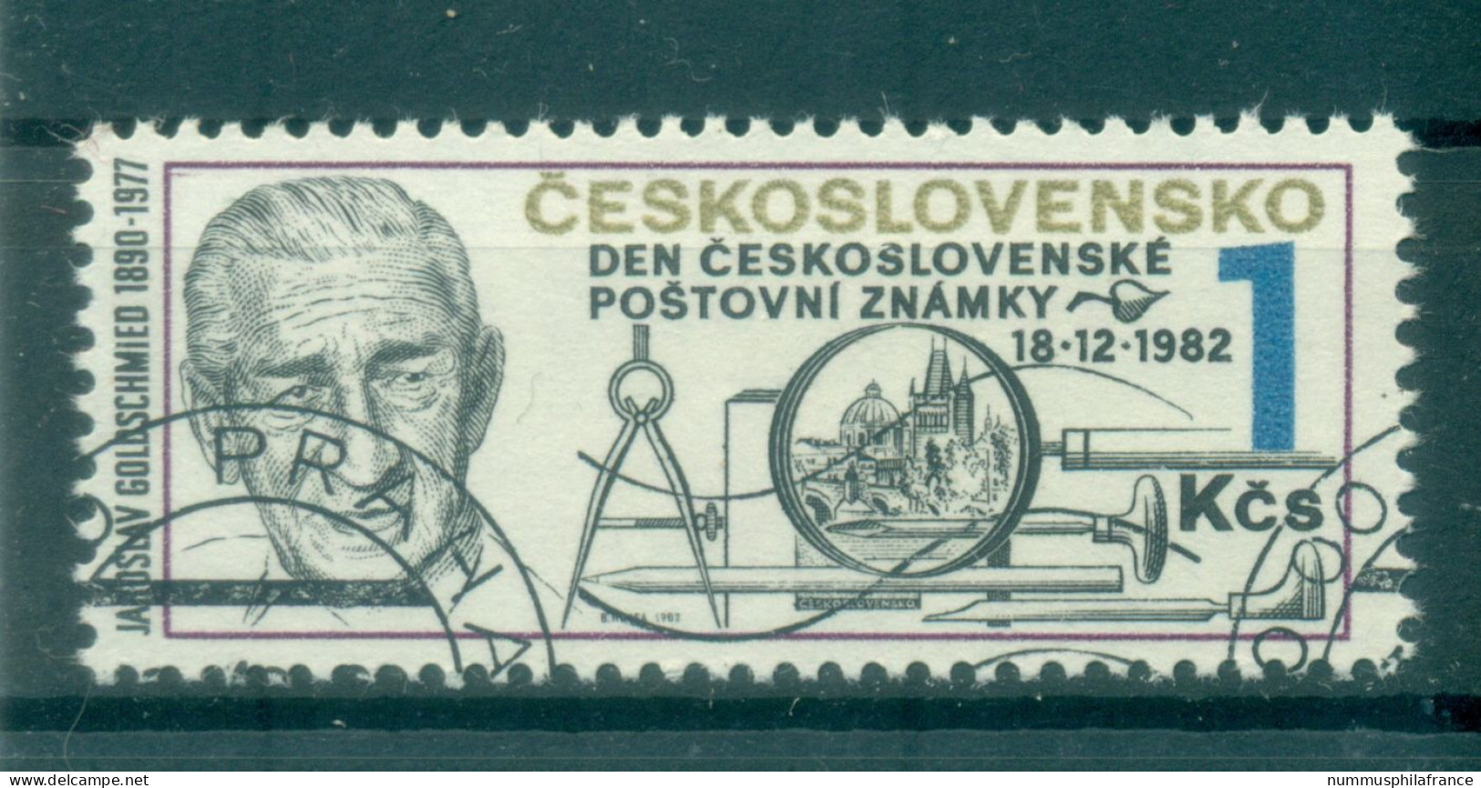 Tchécoslovaquie 1982 - Y & T N. 2517 - Journée Du Timbre (Michel N. 2697) - Oblitérés