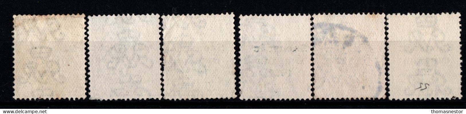 1922-1923 Dec - Jan Thom Saorstát Black or Red Ink, with Fiscal cancellation, parcel and commercial cancel 47 in total