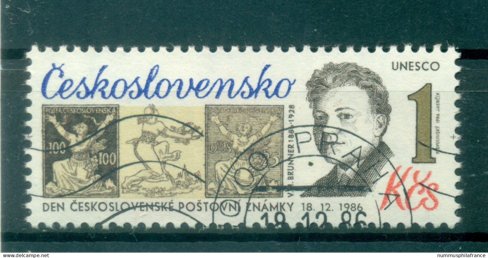 Tchécoslovaquie 1986 - Y & T N. 2706 - Journée Du Timbre (Michel N. 2894) - Used Stamps