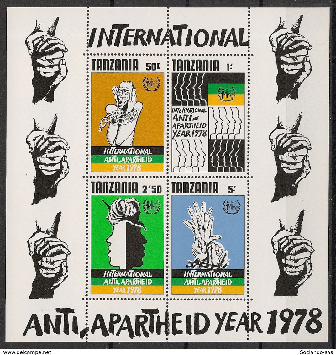 TANZANIA - 1978 - N°Mi. Bloc 15 - Anti Apartheid - Neuf Luxe ** / MNH / Postfrisch - Tansania (1964-...)