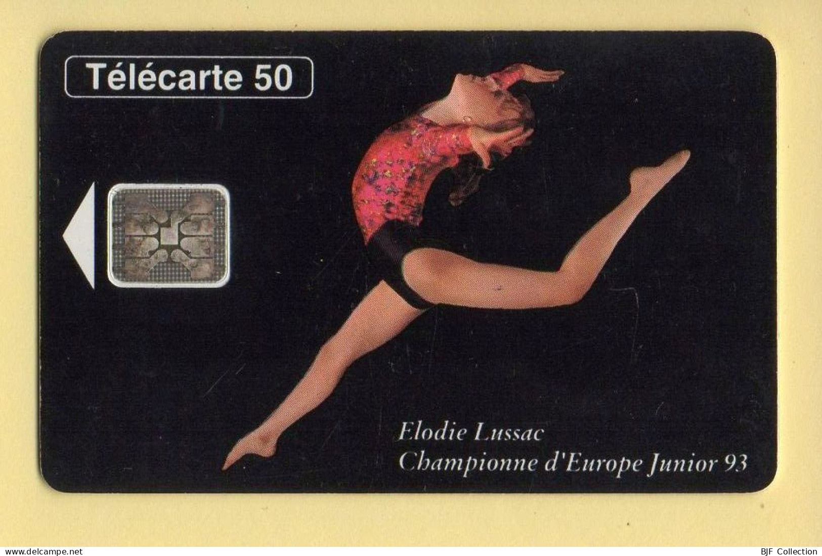 Télécarte 1993 : ELODIE LUSSAC / Gymnastique / 50 Unités / Numéro 47195 / 09-93 (voir Puce Et Numéro Au Dos) - 1993